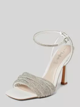 Босоножки со стразами, модель 'FAIRY' Buffalo, белый