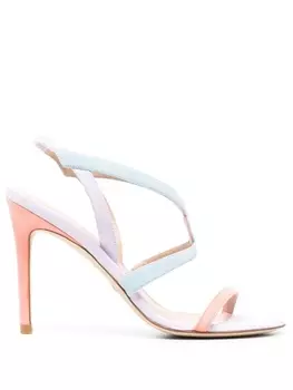 Босоножки со вставками Stuart Weitzman, фиолетовый