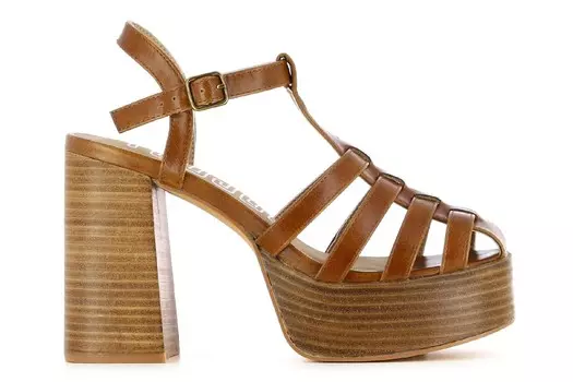 Босоножки Sonia на каблуке Yuu Jou, коричневый