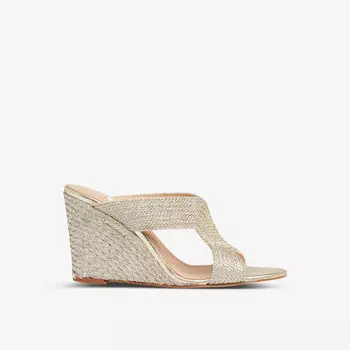 Босоножки Sonia на танкетке с веревкой Lk Bennett, желтый