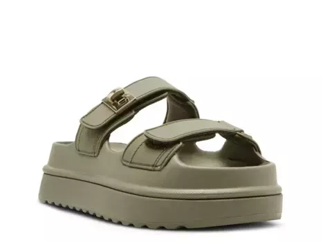 Босоножки Steve Madden Big Schmona Platform, цвет оливковый