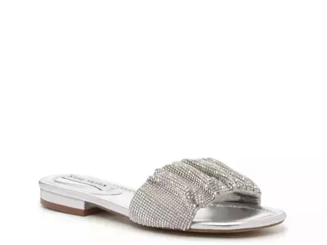 Босоножки Steve Madden Delanee, серебристый металлик
