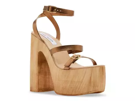 Босоножки Steve Madden Lilia Platform, бронзовый, золотой, металлик