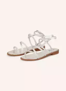 Босоножки transport-r с драгоценными камнями Steve Madden, серебряный