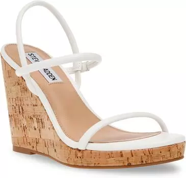 Босоножки Udell Wedge Sandal Steve Madden, цвет White Cork