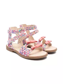 Босоножки, украшенные блестками Florens, розовый