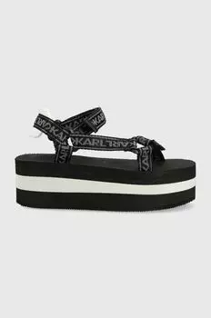 Босоножки VELOCITA HI WEDGE Karl Lagerfeld, черный