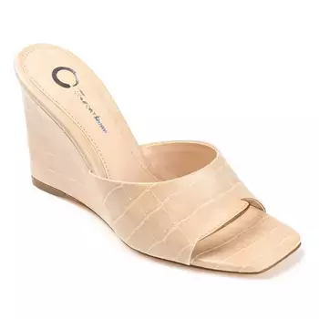 Босоножки Vivvy на танкетке Journee, бежевый