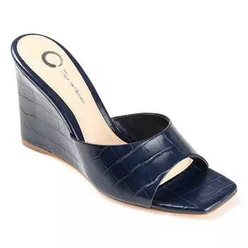 Босоножки Vivvy на танкетке Journee, синий