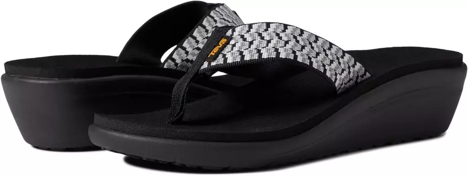 Босоножки Voya Wedge Teva, цвет Paint Tracks Black/White