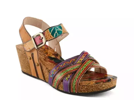 Босоножки Wedge Sandal L'Artiste, Dark Brown