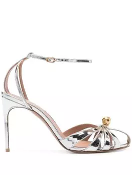 Босоножки X Malone Souliers Azzura 110 мм Philosophy Di Lorenzo Serafini, серебристый