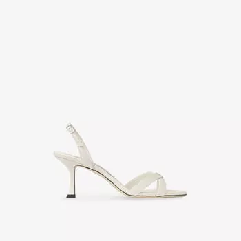 Босоножки замшевые Jimmy Choo Elsy 70, светло-кофейный