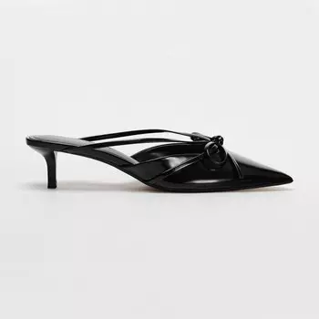 Босоножки Zara by Carlyne Cerf Bow Detail Kitten Heel, черный