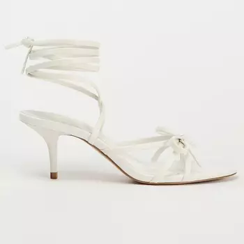 Босоножки Zara Lace Up High-heel, белый