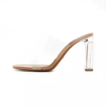 Босоножки Zara Transparent High-heel, светло-бежевый