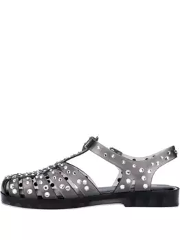Босоножки-желе, украшенные кристаллами Melissa, черный