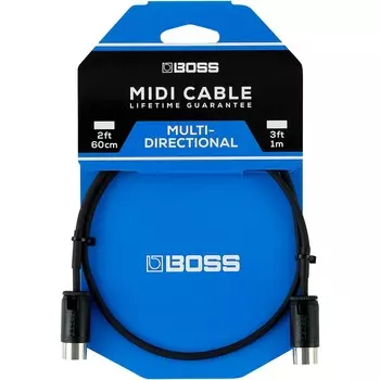 BOSS BMIDI-PB1 Разнонаправленный MIDI-кабель длиной 1 фут.