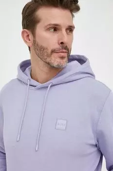 BOSS BOSS CASUAL толстовка из хлопка Boss Orange, фиолетовый