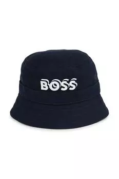 Boss Детская хлопковая шапка, военно-морской