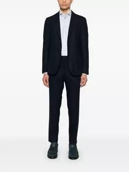 BOSS фланелевый блейзер, синий