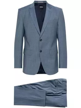 BOSS габардиновое пальто, синий