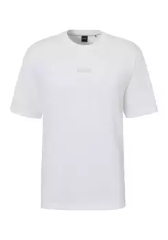BOSS GREEN Футболка "Tee 10", с круглым вырезом, белый