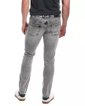 BOSS Hugo Boss Delano Средне-серые узкие зауженные джинсы, серый