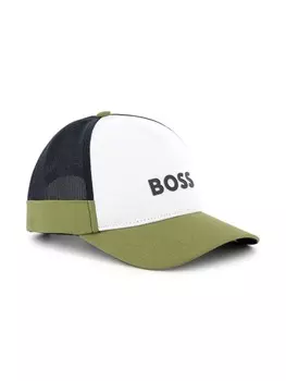 BOSS Kidswear бейсболка с логотипом, зеленый