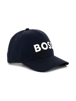 BOSS Kidswear бейсболка с нашивкой-логотипом, синий