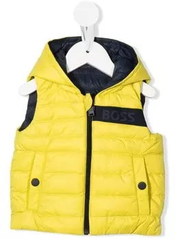 BOSS Kidswear дутый жилет, желтый