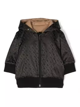 BOSS Kidswear двусторонняя толстовка с капюшоном, черный