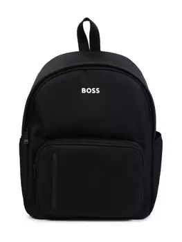 BOSS Kidswear фактурный рюкзак, черный