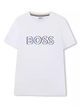 BOSS Kidswear футболка с короткими рукавами, белый