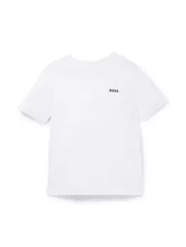 BOSS Kidswear футболка с логотипом, белый