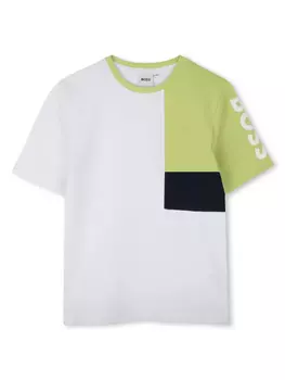 BOSS Kidswear футболка с логотипом, белый