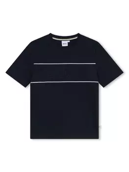 BOSS Kidswear футболка с логотипом, черный