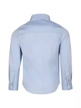 BOSS Kidswear хлопковая рубашка, синий