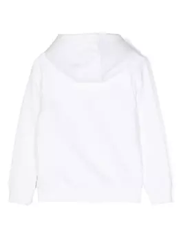 BOSS Kidswear худи с логотипом, белый