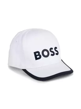 BOSS Kidswear кепка с логотипом, белый
