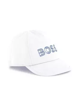 BOSS Kidswear кепка с логотипом, белый