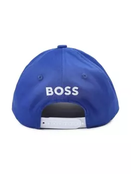 BOSS Kidswear кепка с вышитым логотипом, синий