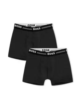 BOSS Kidswear комплект боксеров с логотипом, черный