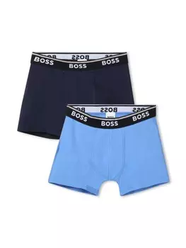 BOSS Kidswear комплект боксеров с логотипом, синий
