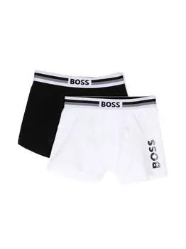 BOSS Kidswear комплект из двух пар боксеров, черный