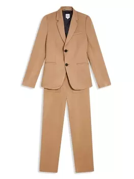 BOSS Kidswear костюм с однобортным пиджаком, нейтральный цвет