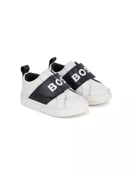BOSS Kidswear кроссовки с логотипом, белый