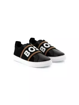BOSS Kidswear кроссовки с логотипом, черный