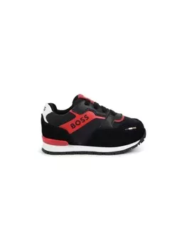 BOSS Kidswear массивные кроссовки с логотипом, черный