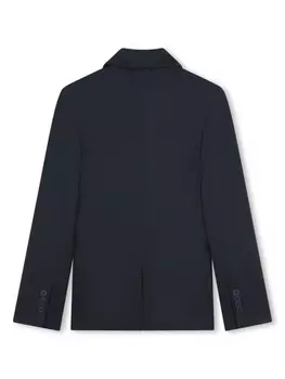 BOSS Kidswear однобортный блейзер, синий
